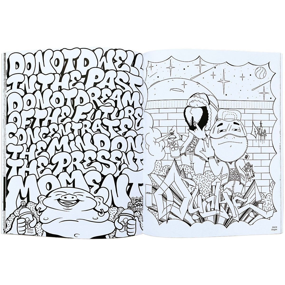 American Graffiti Coloring Book