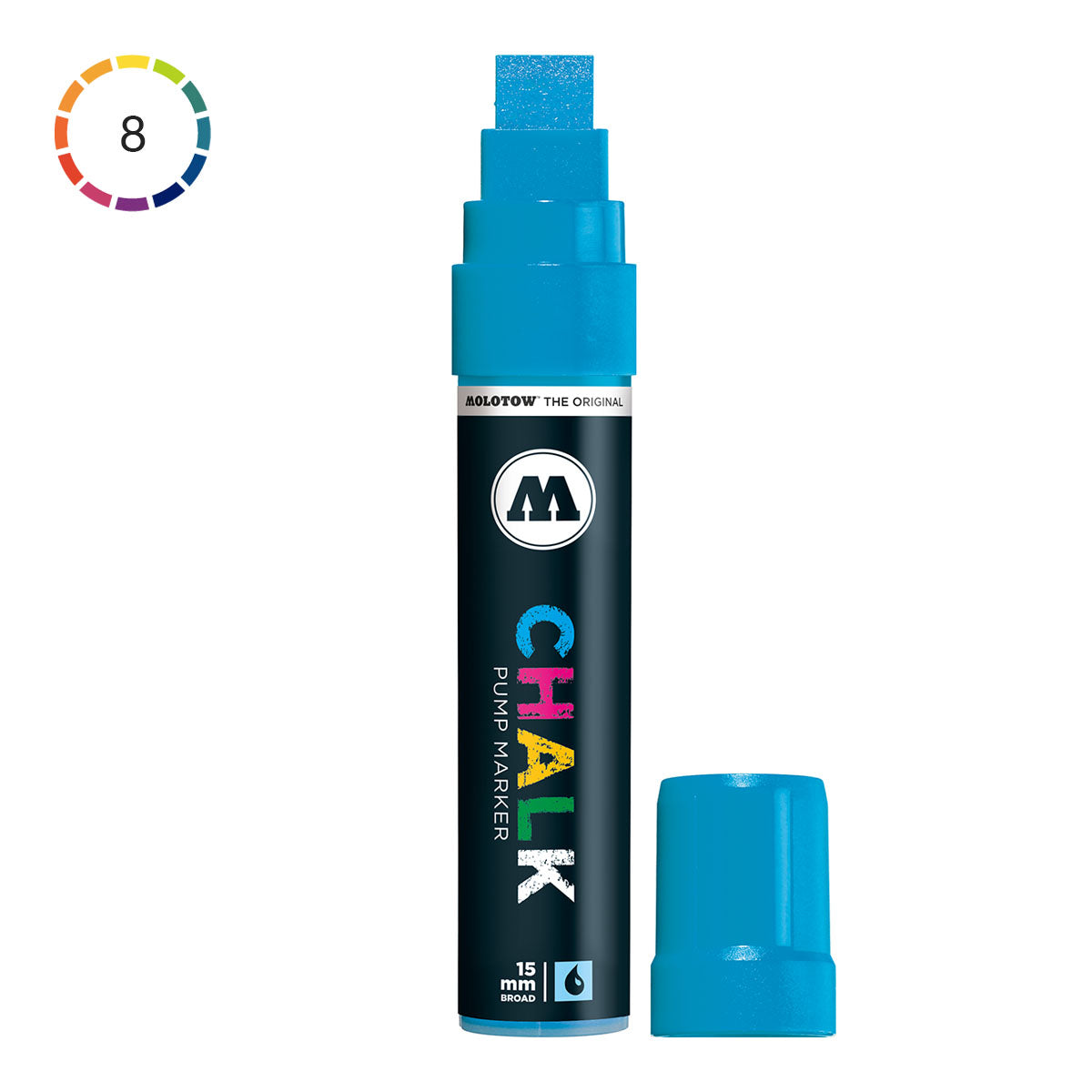 Molotow Lot De 6 Marqueurs à Craie Chalk Neon - 4 Mm - Couleurs Assorties