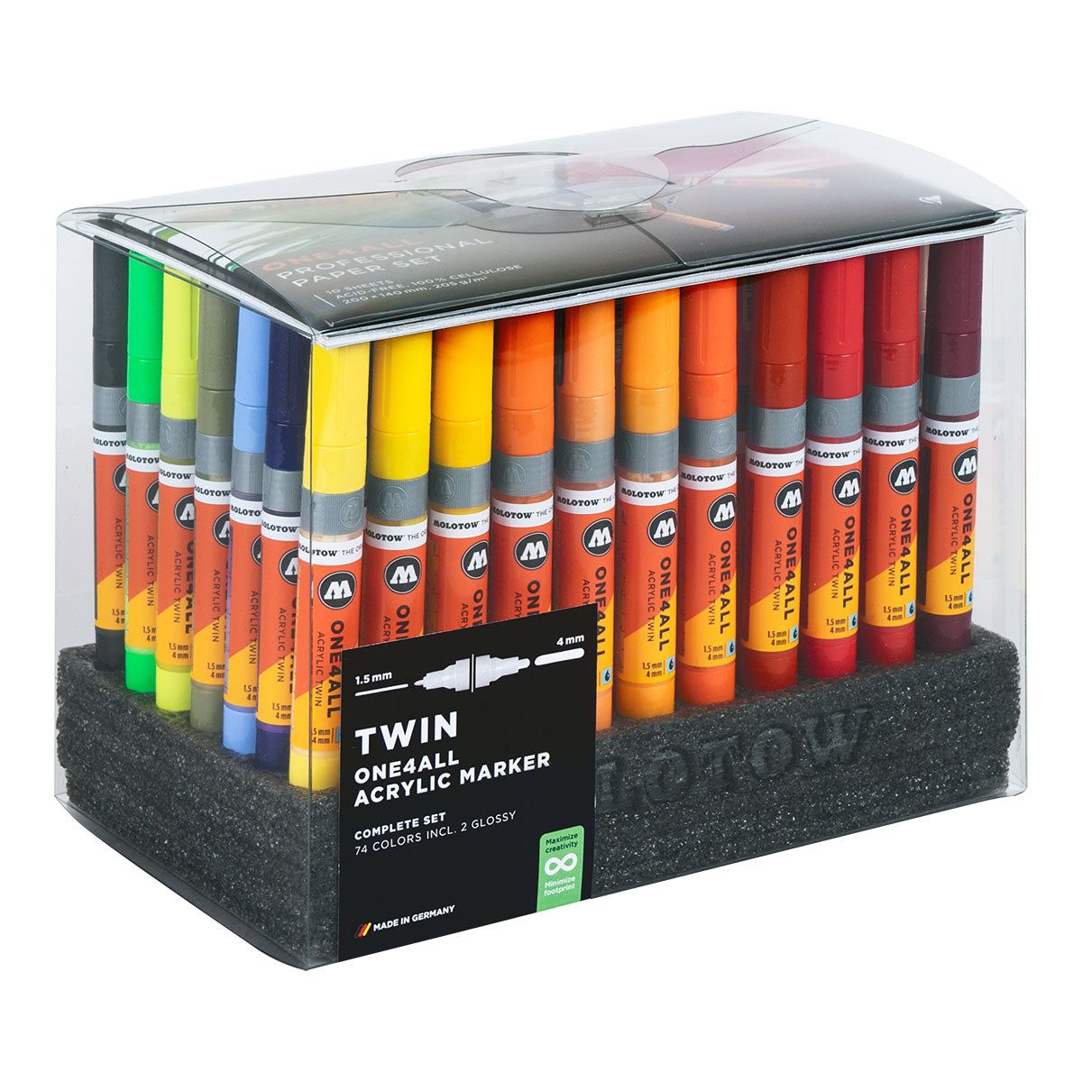 Molotow ONE4ALL Twin | 74 Set Display – UNFADE
