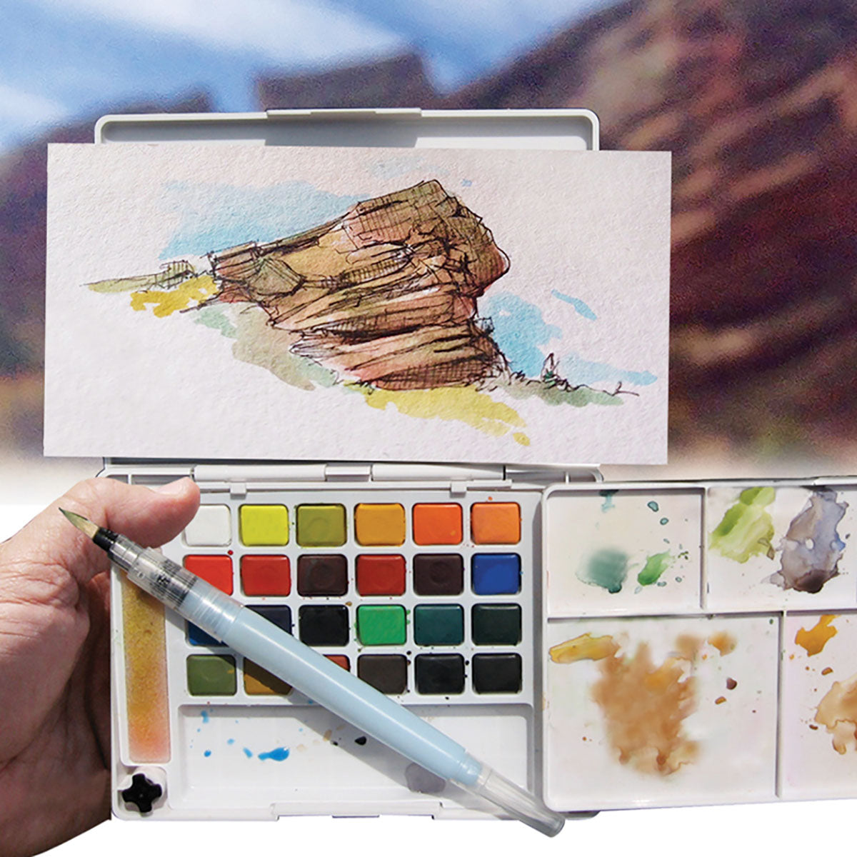 Sakura Koi Water Colors Pocket Field Sketch Box 48 set