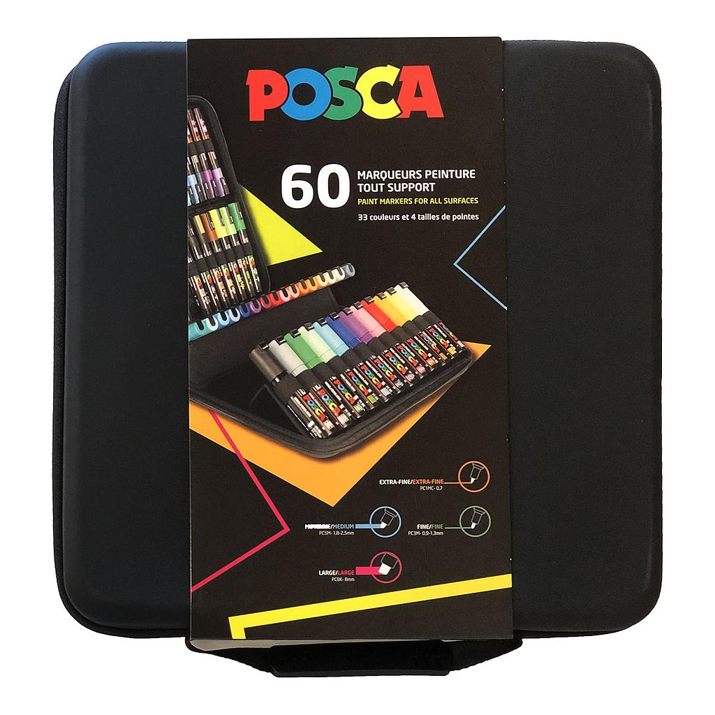 Uni Posca Markers Mixed 60 Set Suitcase - Main Image