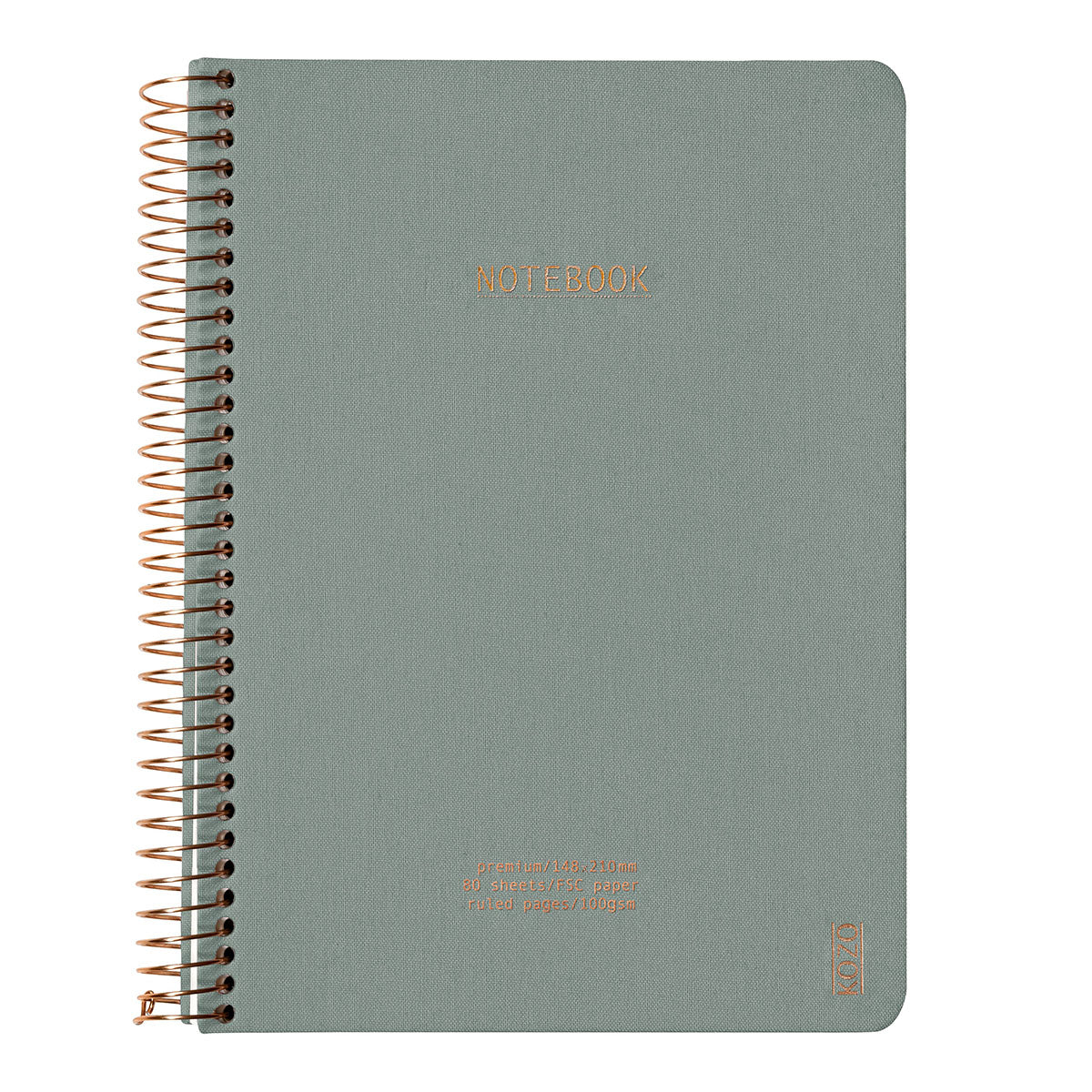 Kozo Premium A5 Notebook Ruled 160 Pages