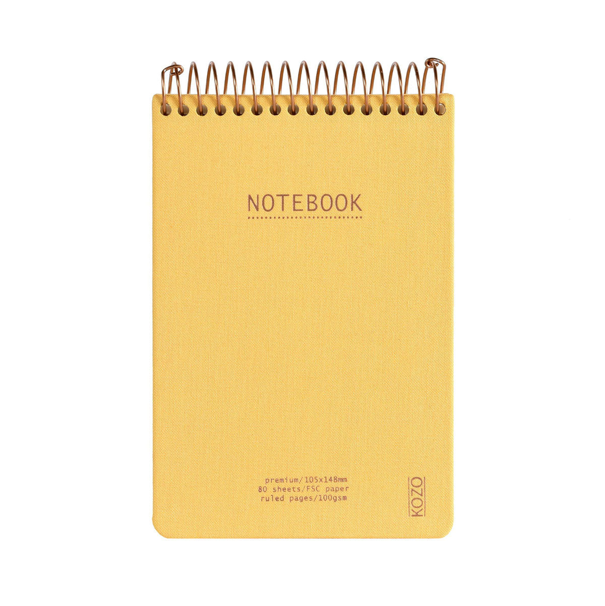 Kozo Premium A6 Notebook Ruled 160 Pages