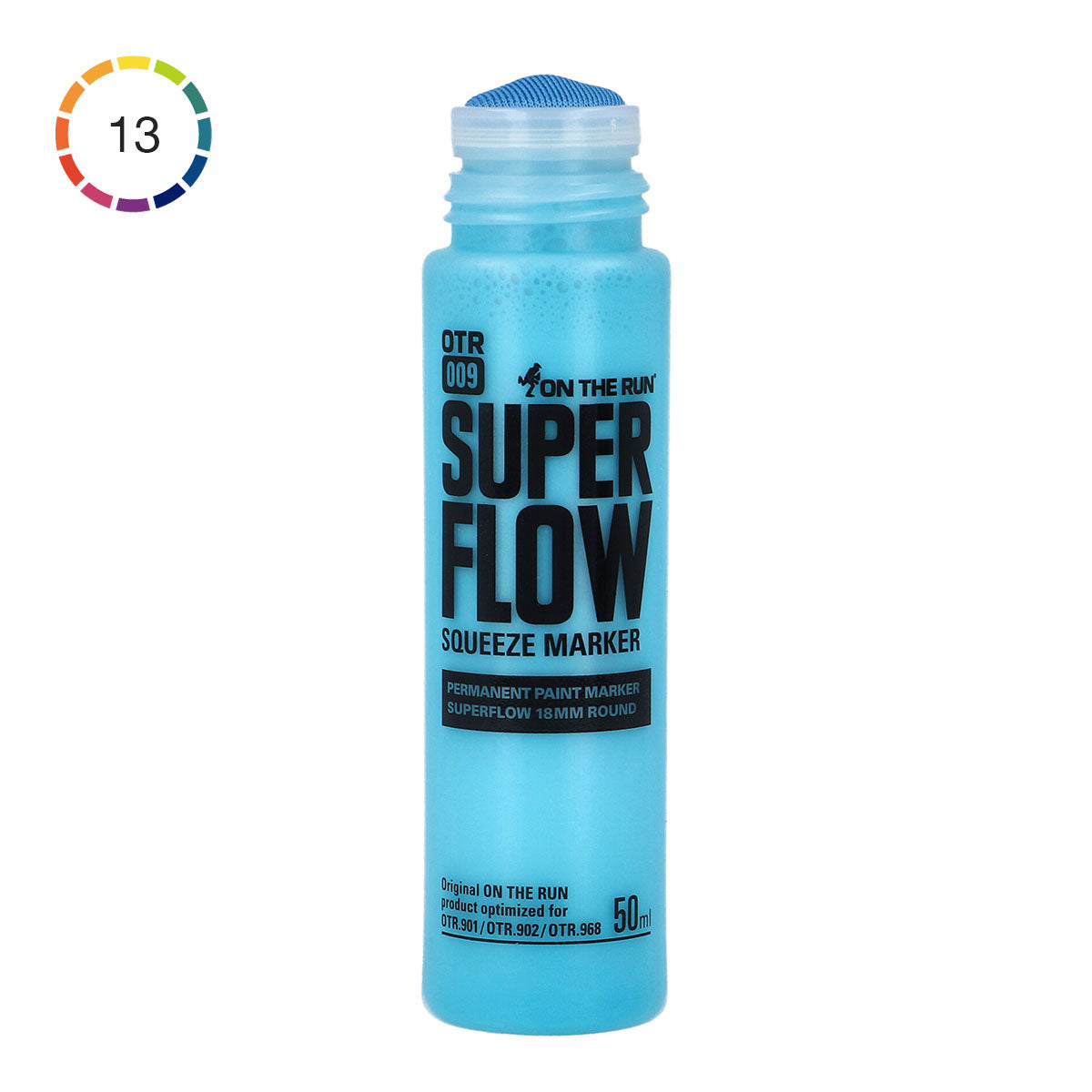 On The Run Superflow Squeeze Marker Paint 18 mm Black