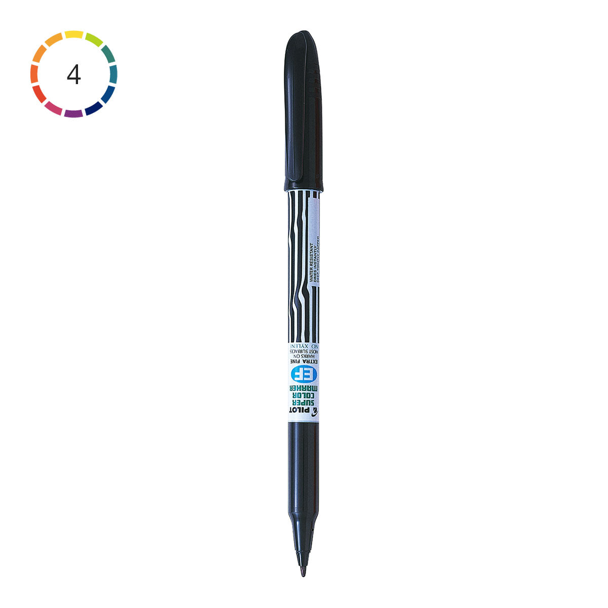 Pilot Super Color Extra Fine Marker, mm Black - Main Image
