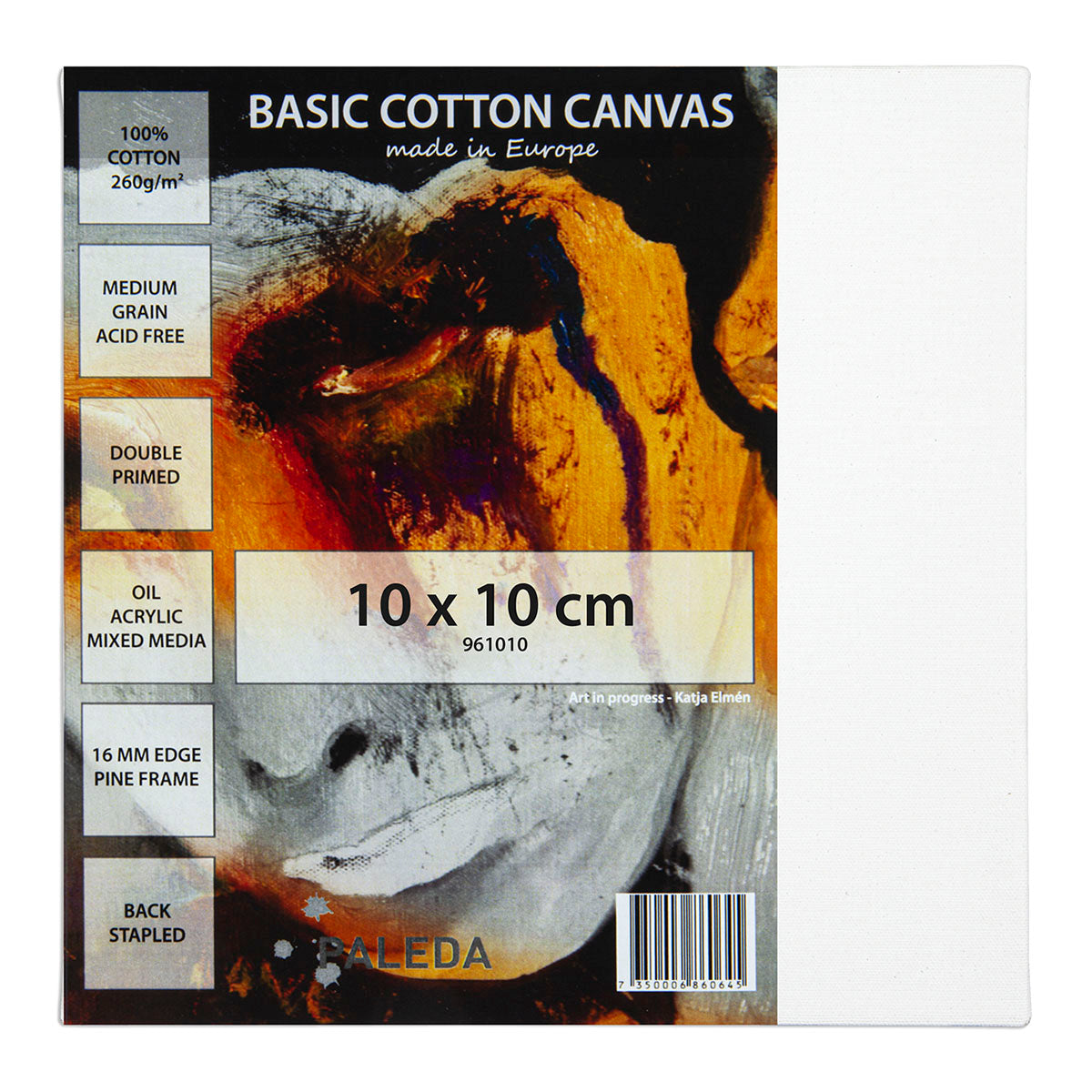 Basic Stretched Canvas 260 g Cotton 10 x 10 cm