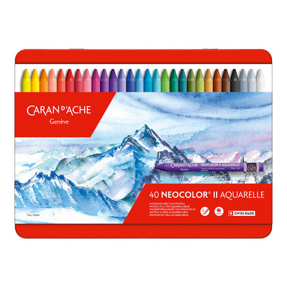 Caran d'Ache Neocolor II Water-Soluble Crayons 40 Set