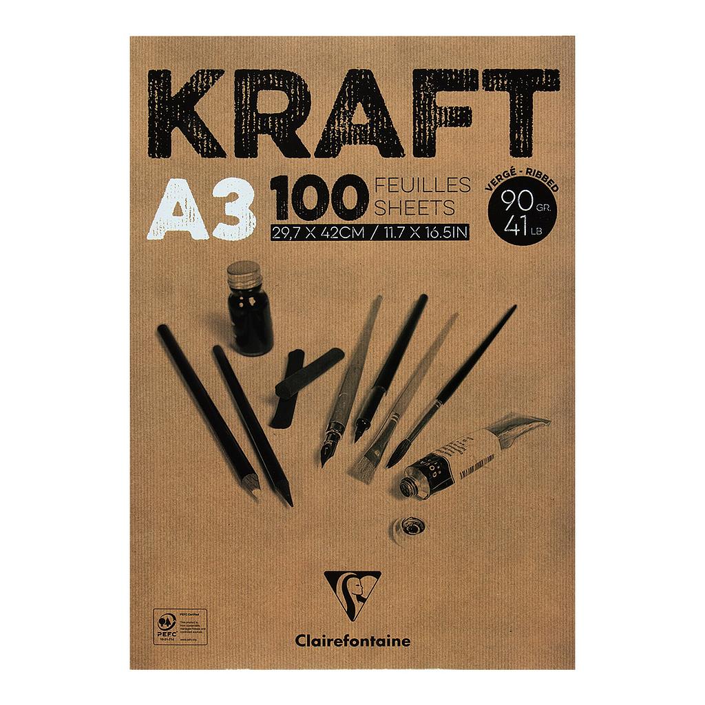 Clairefontaine Brown Kraft A3 Sketch Pad