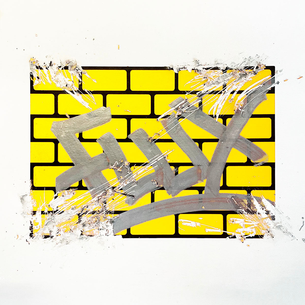 FLUX Eggshell Stickers 50 pcs Bricks Yellow