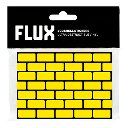 FLUX Eggshell Stickers 50 pcs Bricks Yellow