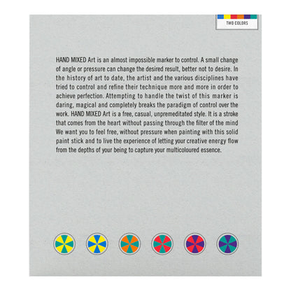 HAND MIXED Solid Paint Marker Pro ART 6 Set, 2 Colors