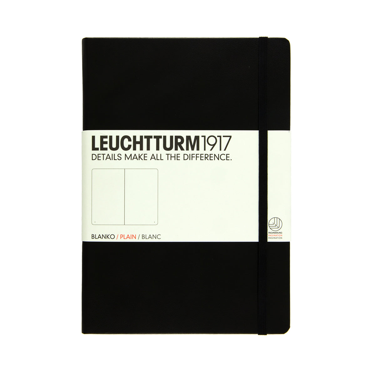 Leuchtturm1917 Notebook A5 Hard Cover, Plain