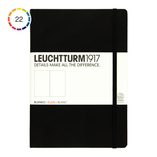 Leuchtturm1917 Notebook A5 Hard Cover, Plain