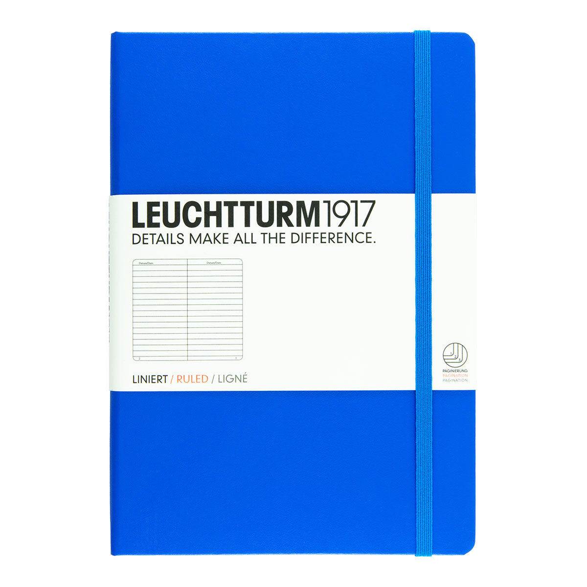 Leuchtturm1917 Notebook A5 Hard Cover, Ruled