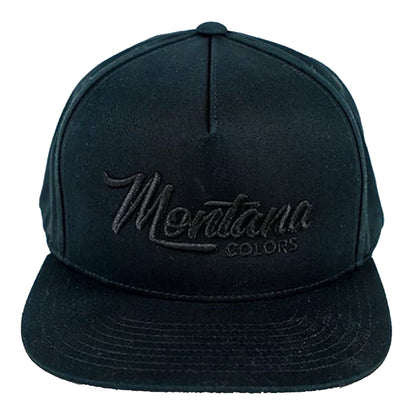 MTN Embroidery Black Snapback Cap