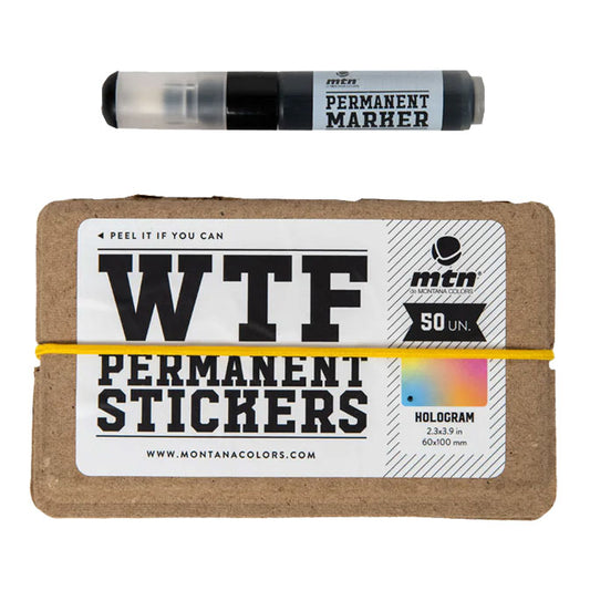 MTN WTF Hologram Stickers (50 pcs) & Marker