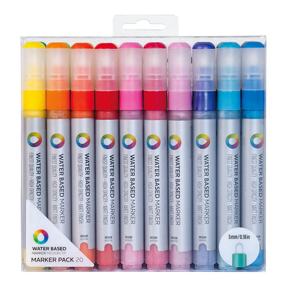 MTN Water Based Markers Medium 5 mm, 20 Set