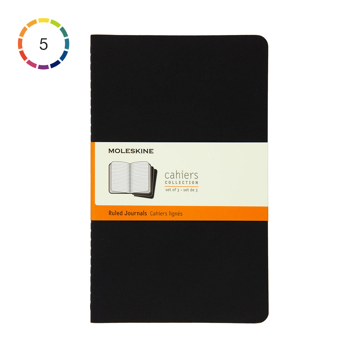 Moleskine Cahier Large Journal Ruled Set of 3