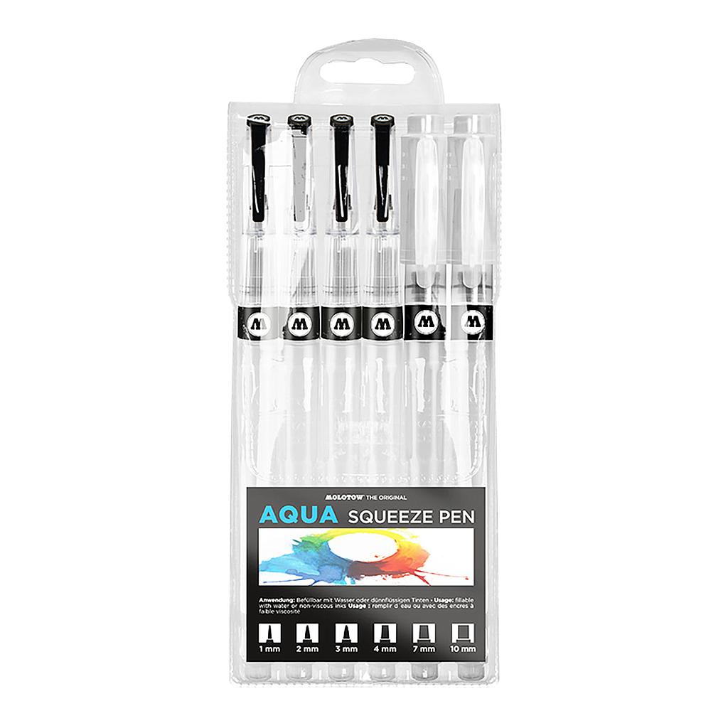 Molotow AQUA Squeeze Pen 6 set