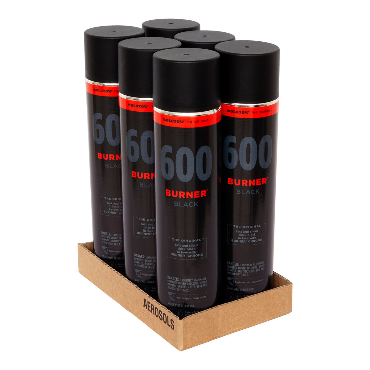 Molotow Burner Black 600 ml 6-pack