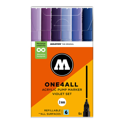 Molotow ONE4ALL 127HS 6set Violet