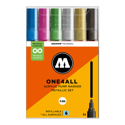 Molotow ONE4ALL 227HS 6set Metallic