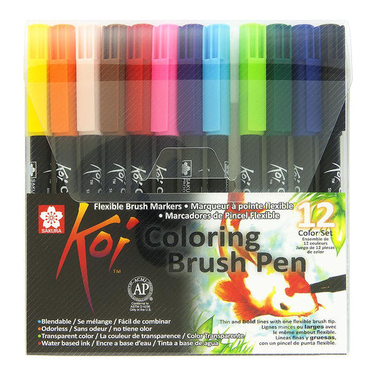 Sakura Koi Coloring Brush Pen 12 set