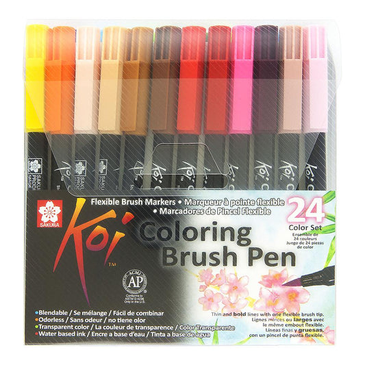 Sakura Koi Coloring Brush Pen 24 set