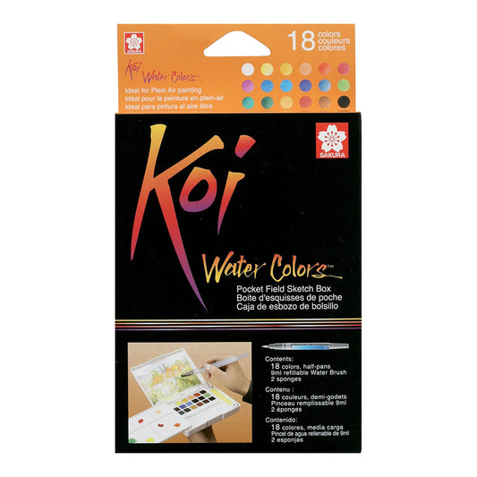 Sakura Koi Water Colors Pocket Field Sketch Box 18 set