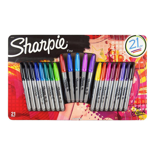 Sharpie Permanent Marker Fine Point, 21 set - Special Edition