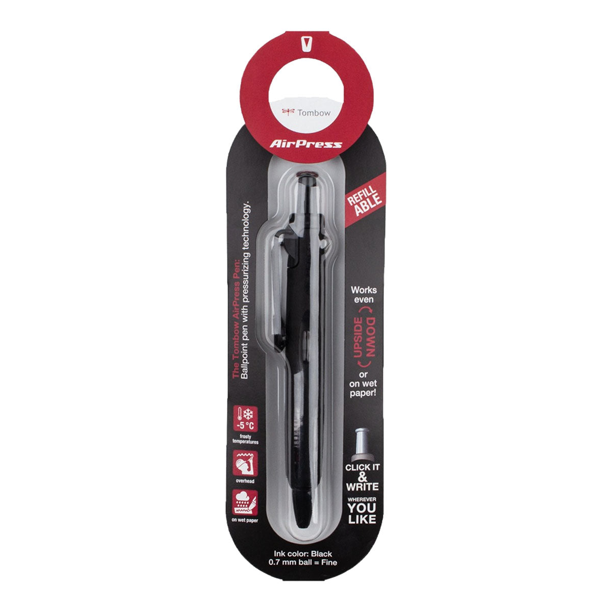 Tombow AirPress Pen Black 0.7mm