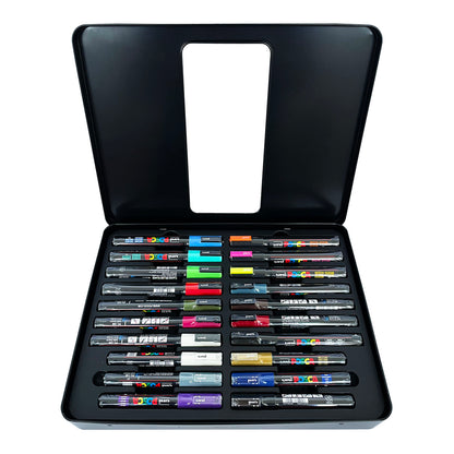 Uni Posca Markers Street Art Metal Box 20 set