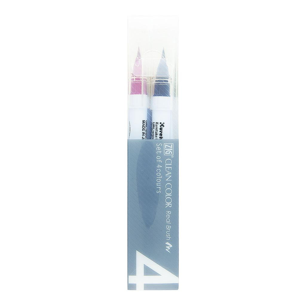 Kuretake ZIG Clean Color Real Brush : Kuretake ZIG Clean Color Real Brush Pen Basic Colors Set Van 6 Kuretake ZIG Clean Color Real Brush : Kuretake ZIG Clean Color Real Brush Pen Basic Colors Set Van 6