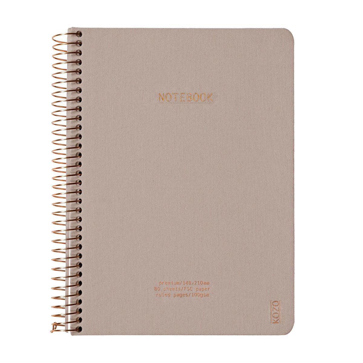 Kozo Premium A5 Notebook Ruled 160 Pages