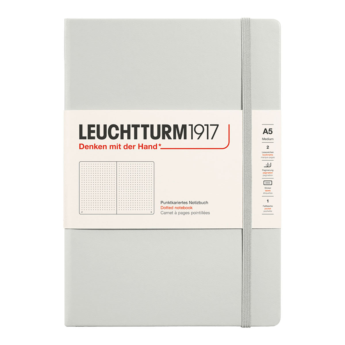 Leuchtturm1917 Notebook A5 Hard Cover, Dotted