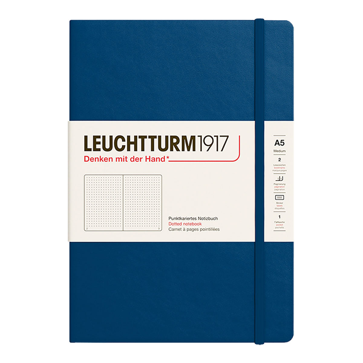 Leuchtturm1917 Notebook A5 Hard Cover, Dotted