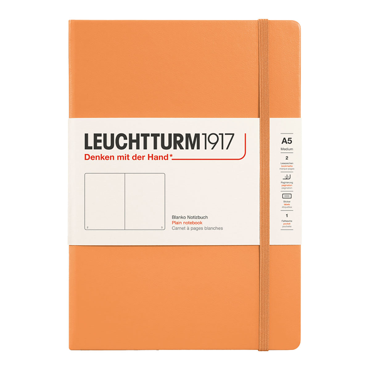 Leuchtturm1917 Notebook A5 Hard Cover, Plain