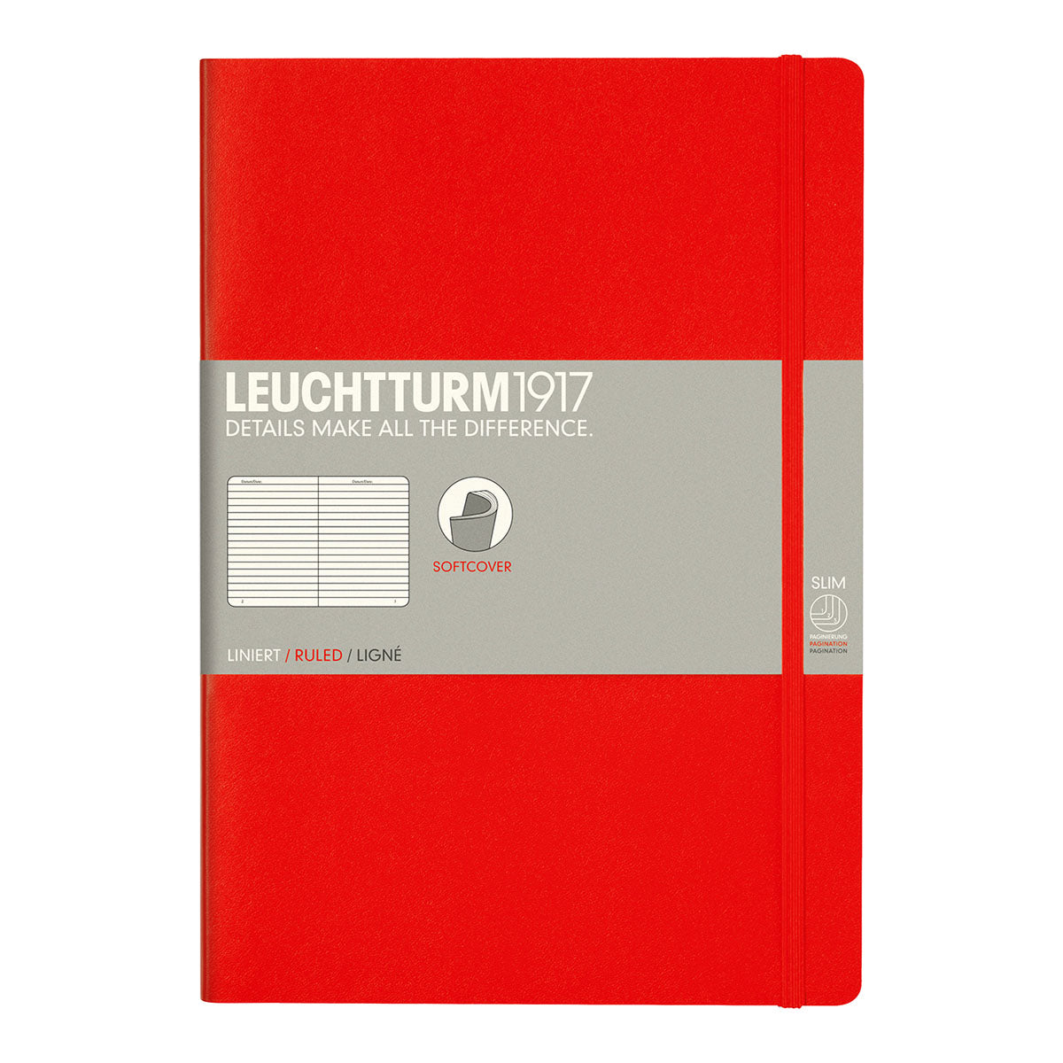 Leuchtturm1917 Notebook B5 Soft Cover, Ruled