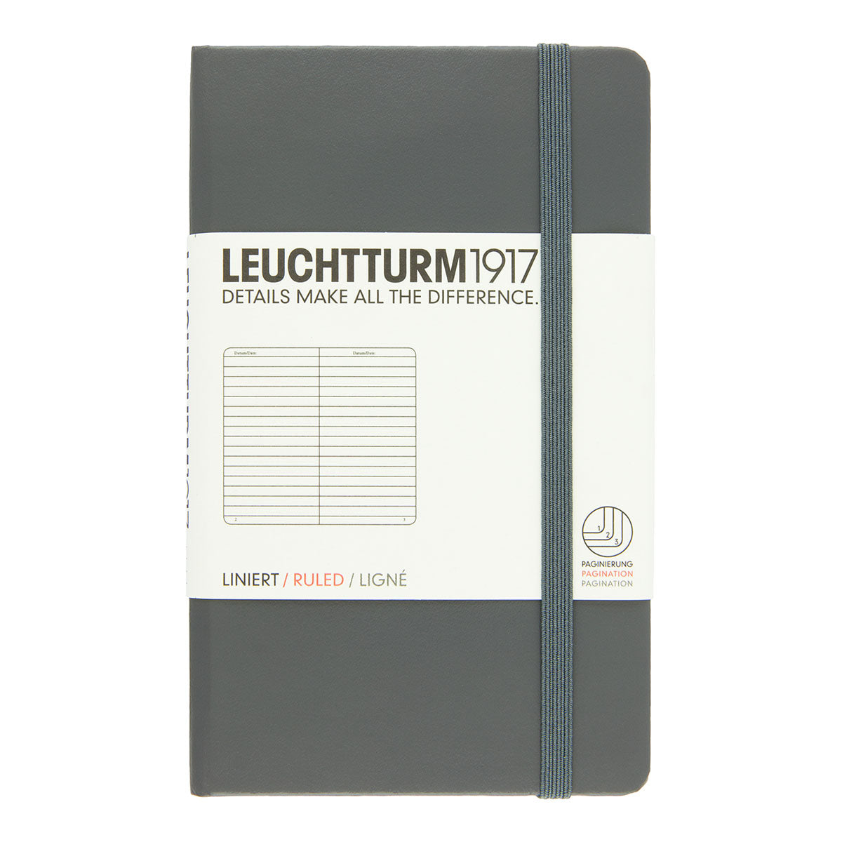 Leuchtturm1917 Pocket Notebook A6, Ruled