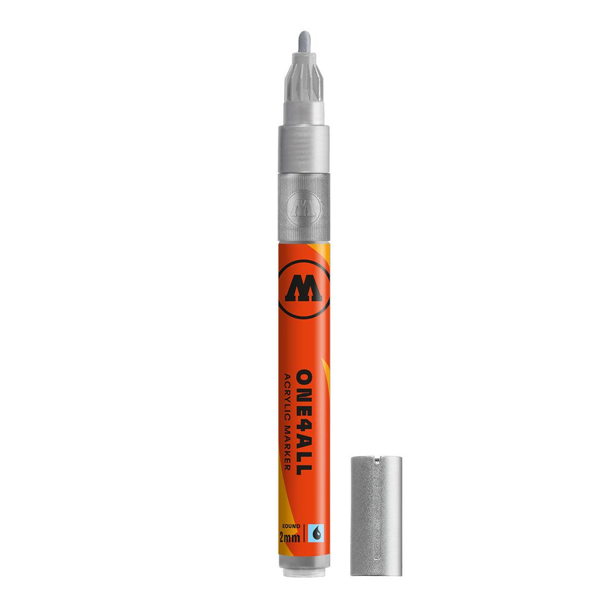 Molotow ONE4ALL 127HS Marker, 2 mm - 227 Metallic Silver