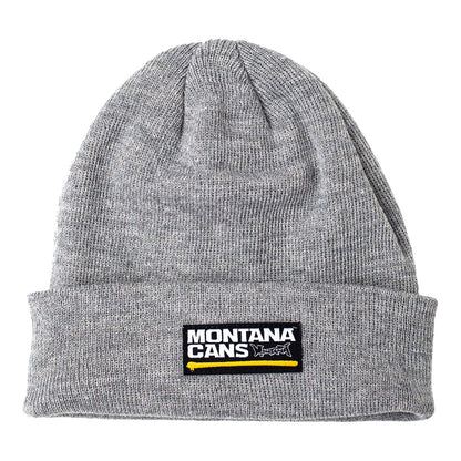 Montana Cans Typo Logo Beanie Grey Heather