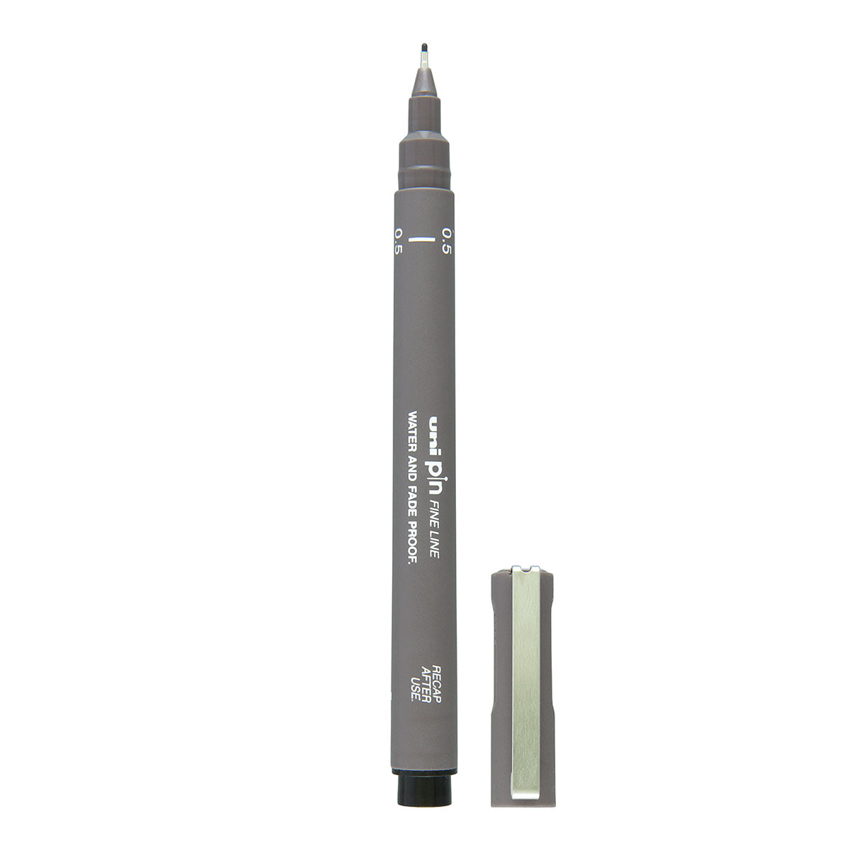 Uni Pin Fine Line Pen, Dark Grey