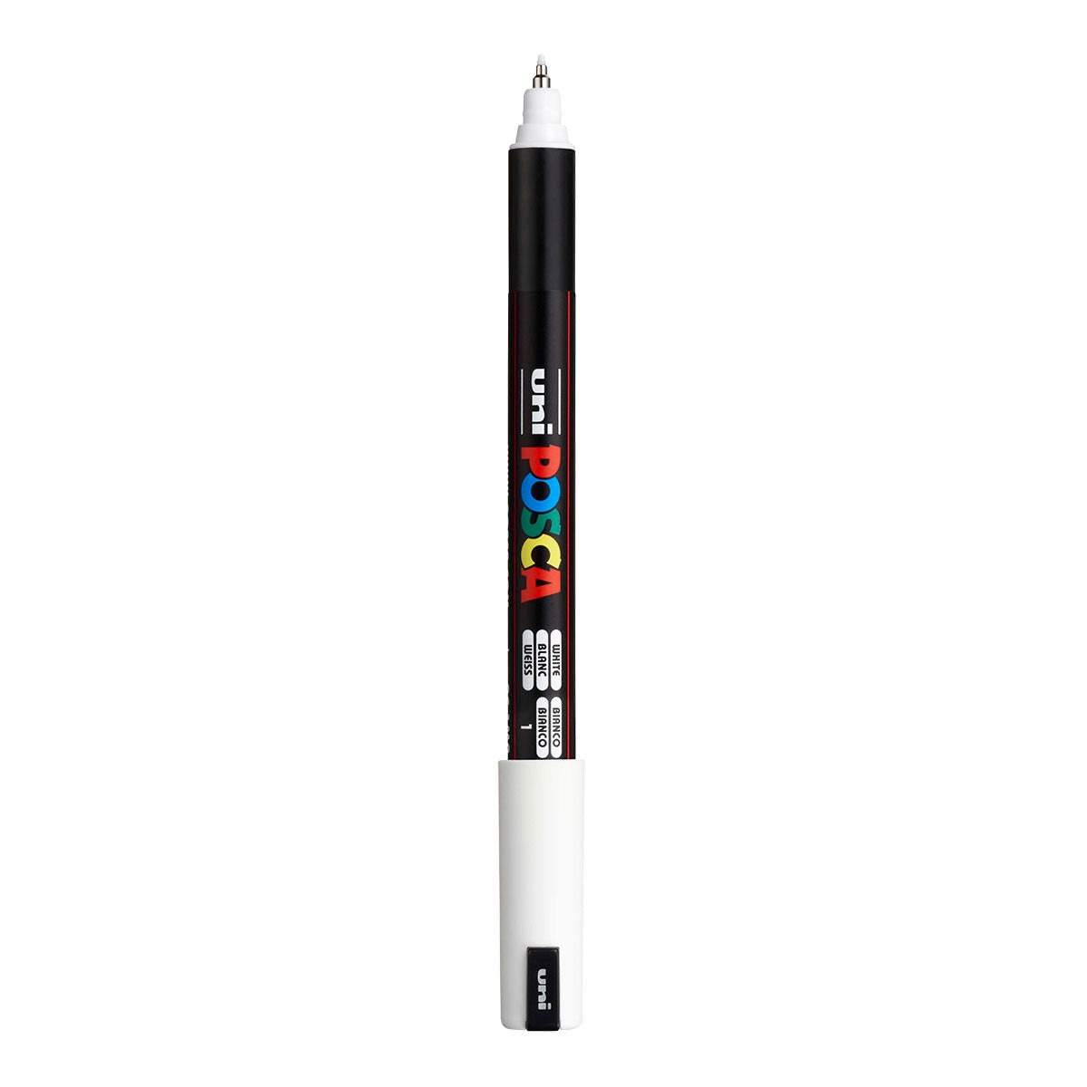 Uni Posca PC-1MR Ultra Fine 0.7 mm paint marker in White