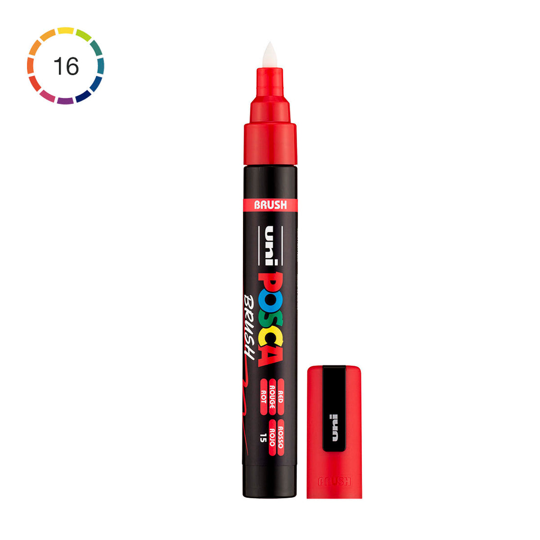 Posca Pen Shell Uni Posca Marker PC-5BR, Brush Pen 1-4 mm – UNFADE